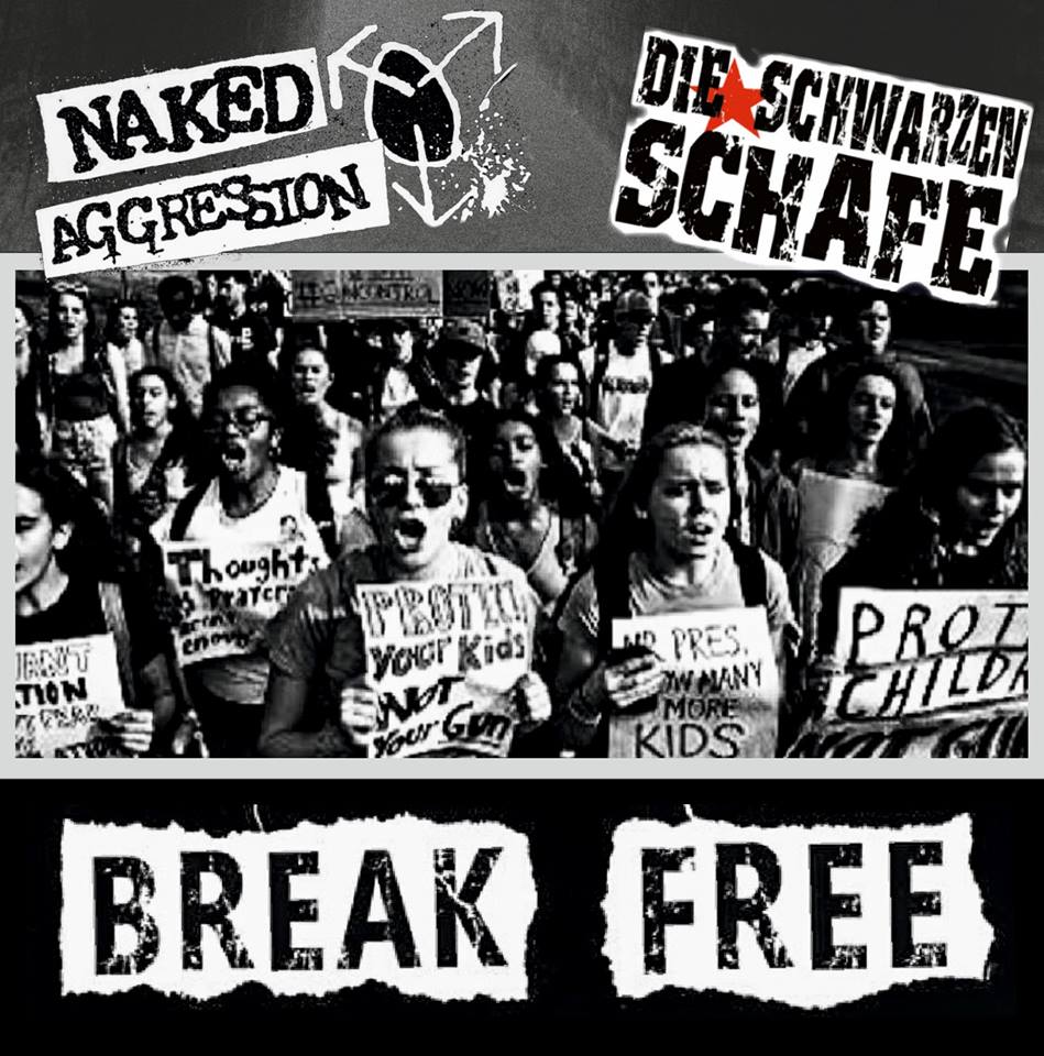 black_wednesday_records-naked_aggression-die_schwarzen_schafe-break_free-split