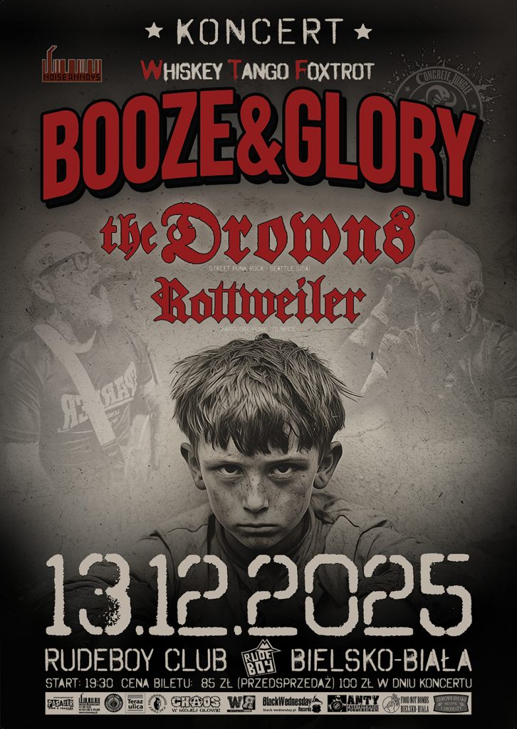 Booze & Glory, The Drowns, Rottweiler - 13.12.2025 - Bielsko-Biała - Rudeboy Club - ul. 1 Maja 20