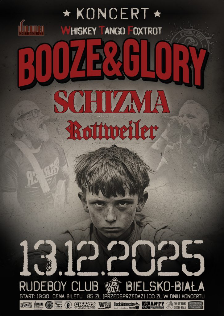 Booze & Glory, Schizma, Rottweiler - 13.12.2025 - Bielsko-Biała - Rudeboy Club - ul. 1 Maja 20